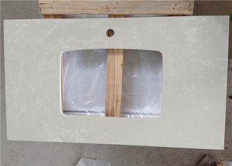 Polished Artificial Quartz Stone Bathroom Vanity Tops with