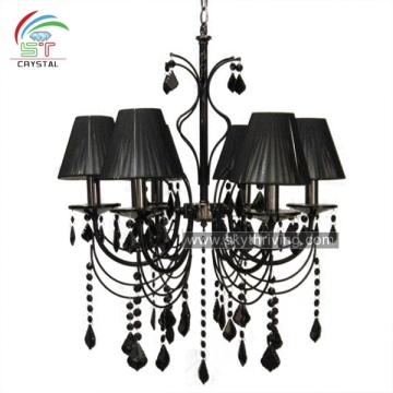 wrought iron black chandelier pendant light