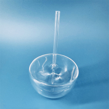 Quartz Glass Lab Test Ball with Quartz Tube - Heat Resistance and Chemical Composition SiO2
