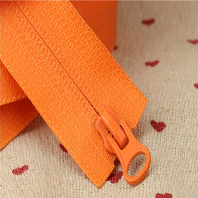 Bright-coloured invisible zipper