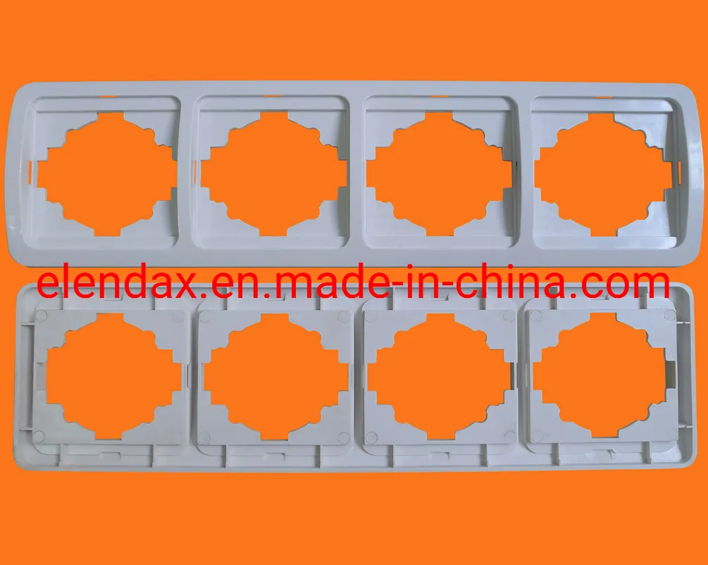 4-позиционная горизонтальная рамка в европейском стиле для выключателя и розетки F2400