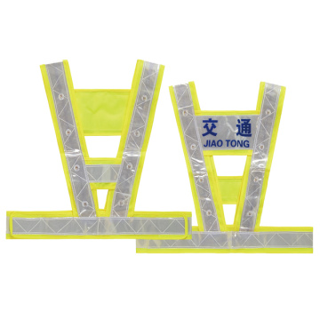 Safety vest with LED lights