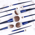 2022 Neu! 12pcs Blue Color Face Make -up Pinsel Kit Großhandel