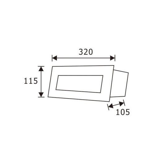 Landscape Rectangle 10W LED Step LightofStep Light Bulb