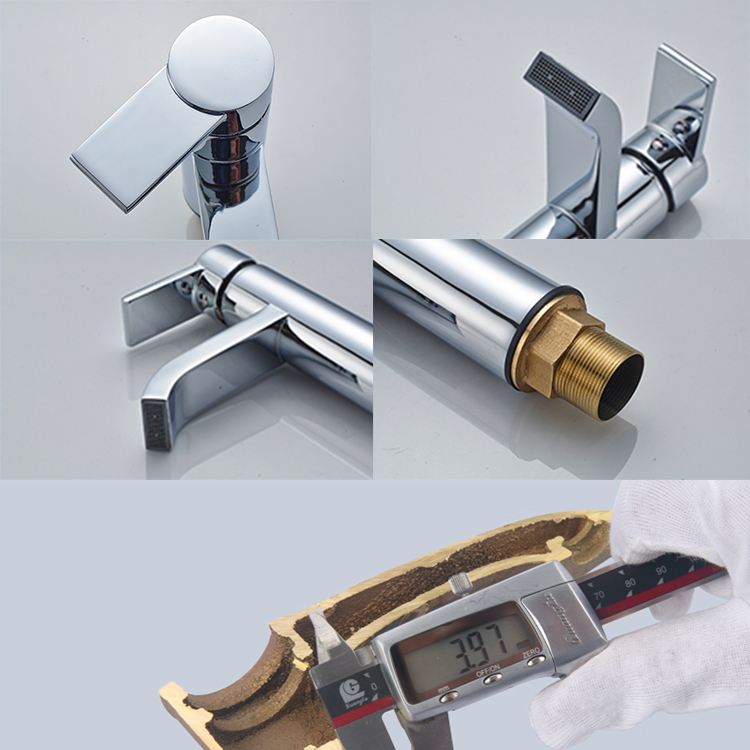 Brass chromed plated high body basin mixer faucets/bathroom taps and mixers