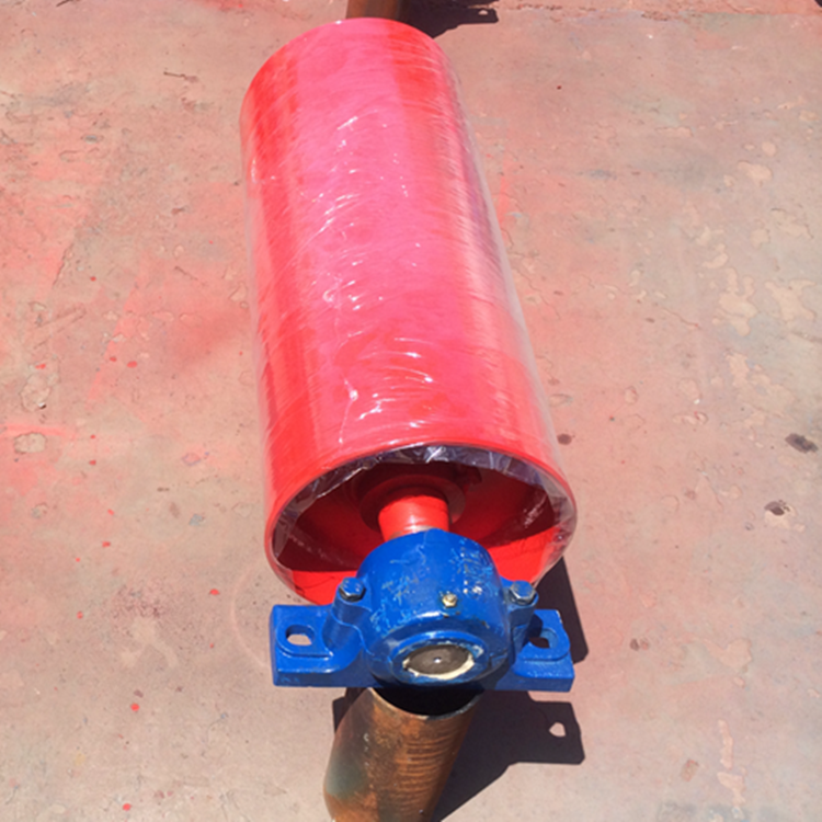 Belt conveyor used 500mm diameter drive conveyor pulley, rubber coated head pulley