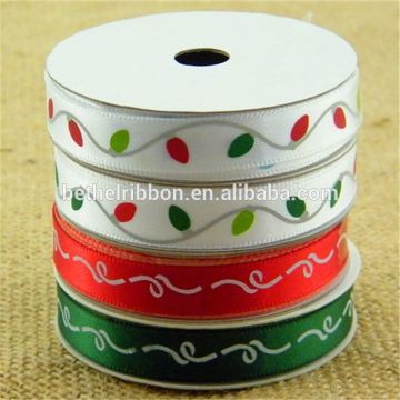 Wholesale satin material printed ribbon roll