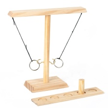 Creative Wooden Throwing Ring Game: Perfect Outdoor Entertainment for Kids and Families