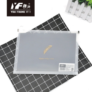 Gild leaf style PP zipper file holder