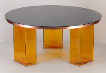 Luxury Modern Round Glass Base Coffee Table