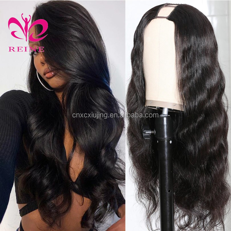 Reine Hair Body Wave U Part Wigs Body Wave Human Hair U Shape Wig Peruvian 28 30 Inch Remy Hair Wigs Glueless 150% 180%