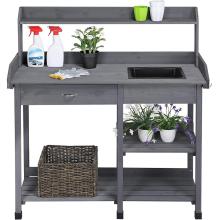 Outdoor Potting Bench Table Potters Garden Work Benches