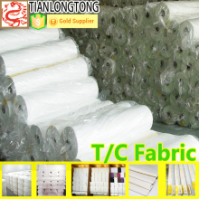 2015 top selling CVC 60/40 grey fabric/bleached/dyed