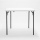 2.9 feet plastic bi-fold square table