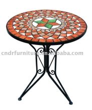 round mosiac table