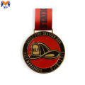 Rode kleur zacht email ronde wonderbaarlijke medaille