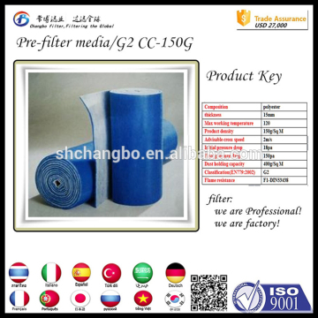 non-woven filter media/air filter media/synthetic fiber dust filter