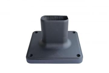 Sand casting base aluminum support with powder coating