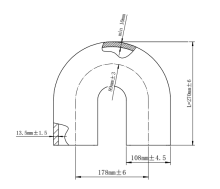 Seamless bend elbow as per drawing