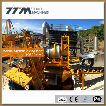 60T/H mobile asphalt mixer, mobile asphalt mixing plant