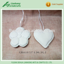 Handmade home decoration heart shape porcelain decoration items