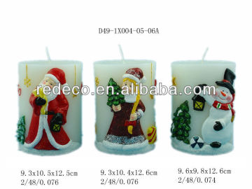 Christmas pillar candle wholesale