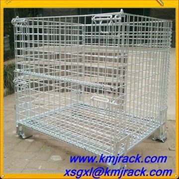 Warehouse Storage Collapsible Wire Mesh Cage