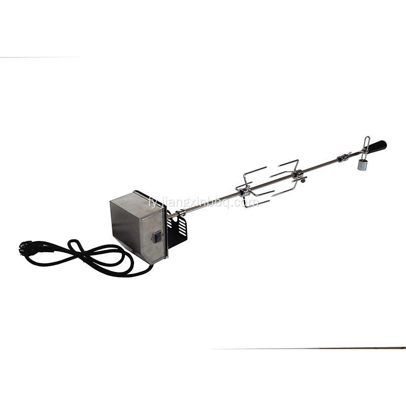 Elektryske Stainless Steel Deluxe BBQ Rotisserie Spit