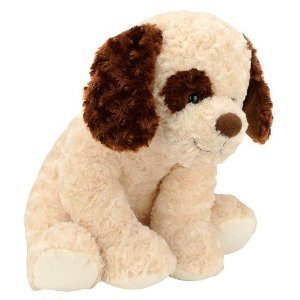 wholesale brown white dog plush toys