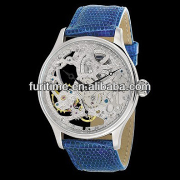 sports watch waterproof automatic skeleton men watches