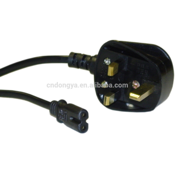 British BS Detachable Power cord