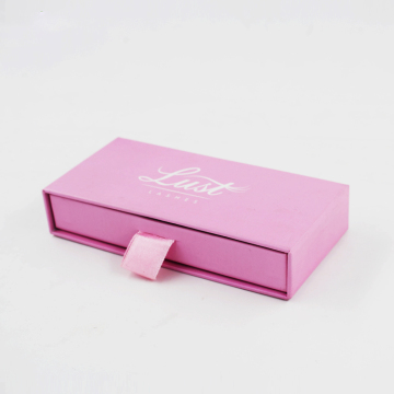 Customized Logo Printed Pink Dawer Gift Paper Box