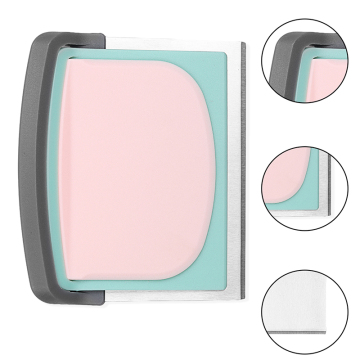 3-in-1 Flour Dough Scraper Bench Chopper with Stainless Steel and Plastic Scrapers