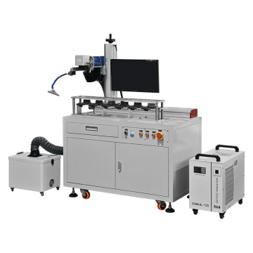 Automatic MOPA Fiber Laser Marking Paint Stripping Machine for AITO Smart Cockpit Components