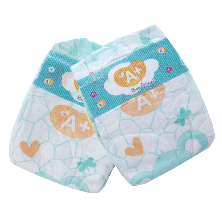 OEM custom high quality ultra-thin cotton soft baby diapers disposable