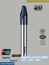 Jinoo Solid Carbide Runner Cutters Bits for Milling CNC