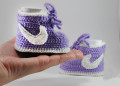 Вязание крючком новорожденных обувь пинетки хлопок мягкий Креатив