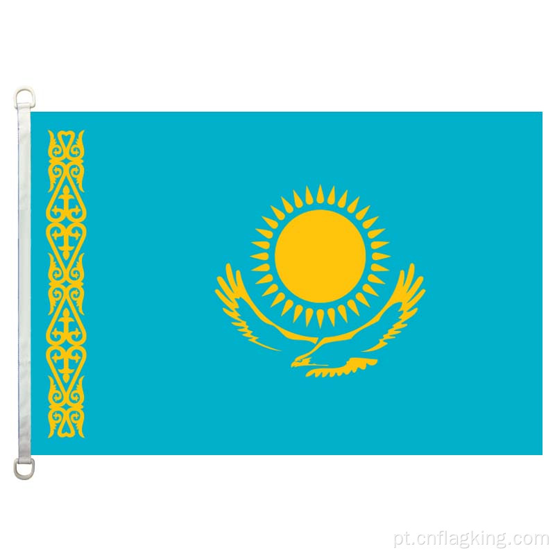 Bandeira do Cazaquistão 90 * 150cm 100% polyster