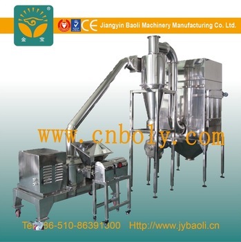 Cocoa processing machine for powder