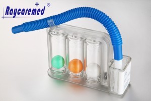 Tri-Ball Spirometer-Lung Exerciser & Breathing Trainer