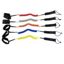 Yonk 8 ft Coiled Surf Board Leash - SUP Leash & Paddle Foot Leash