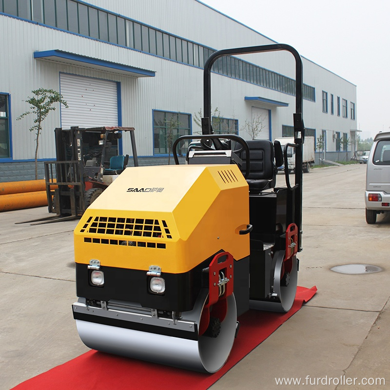 CE Ride-on hydraulic vibratory double drum road roller FYL-900