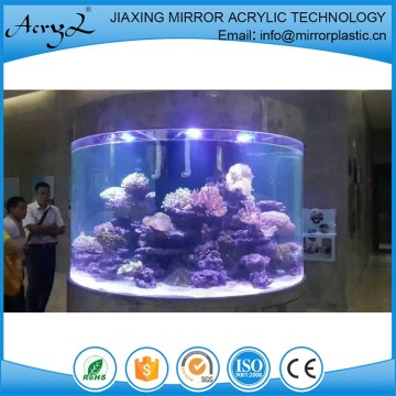 Cylinder shape acrylic fish tanks