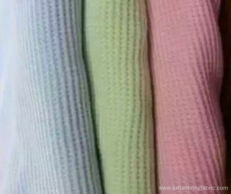 High Quality 100%Cotton Knitted Waffle Fabric 32s