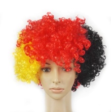 Poland National Flag Colors Fan Wig