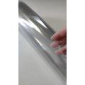 Transparent PVC film for lamination with aluminum foil