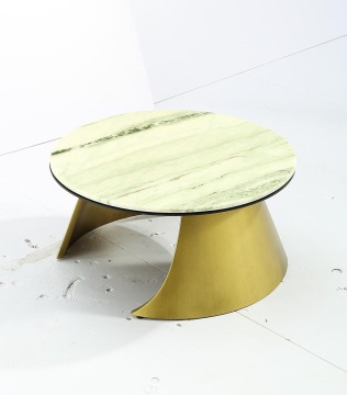 Marble Round Stainless Steel Coffee Table