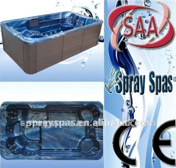 swimming massage spa SW-40A fiberglass swimming area balboa control PS skirting outdoor spa