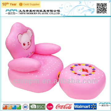 Lovely Inflatable Kids Sofa Chair With Footrest