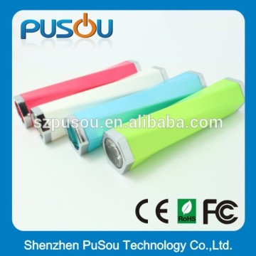 lipstick power bank charger 2600mah for disney promotional item
